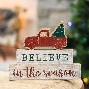 3 Set Believe In the Season Truck Stackers - The Fox Decor